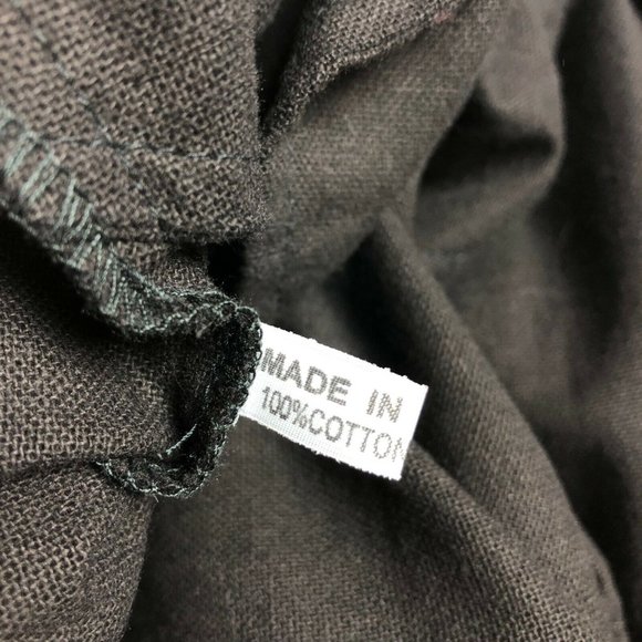 Cupcake International Black Cotton Kimono Jacket Coat Minimalist Lagenlook Small - Picture 6 of 7